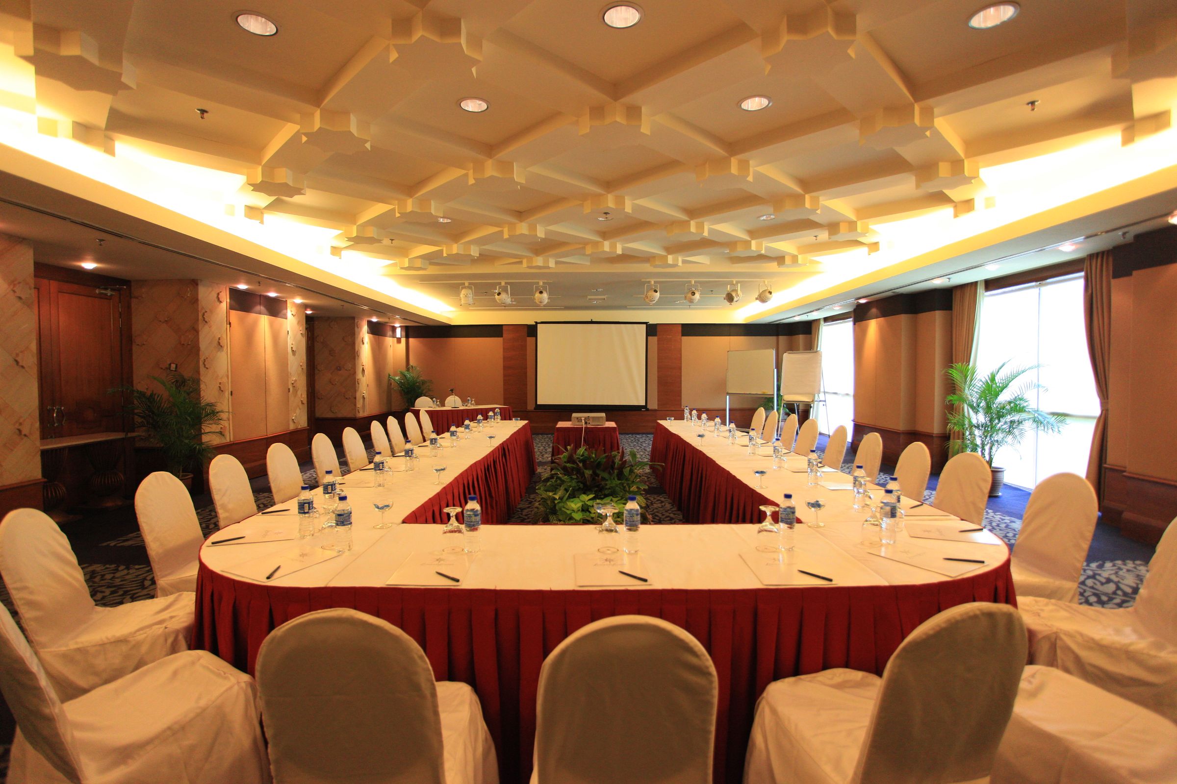 Melur Hall set up for a U-shape meeting